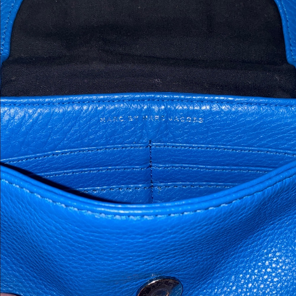 Marc by Marc Jacobs Blue Leather Shoulder Bag - Picture 4 of 6